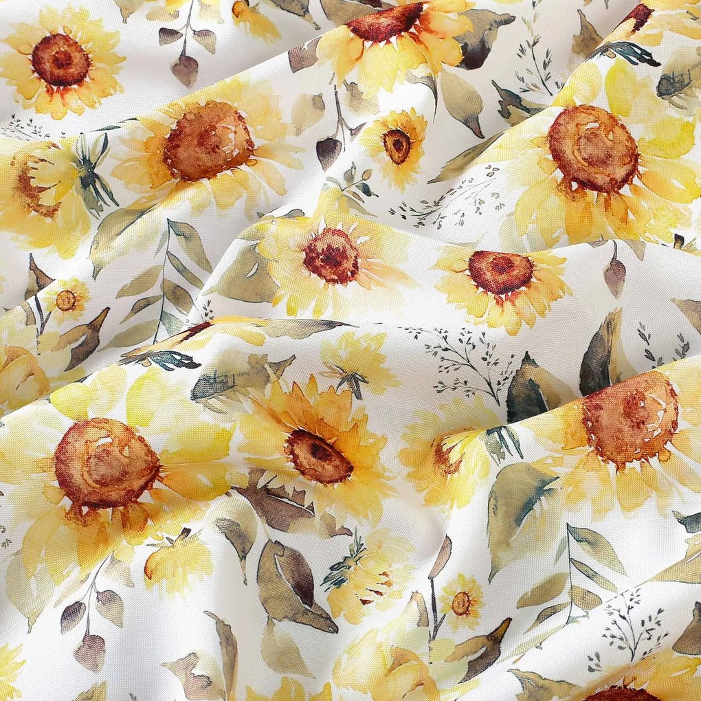 Goldea dekoratív párnahuzat - napraforgó virágok 50 x 70 cm