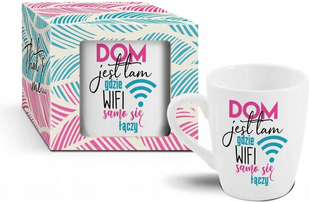 Bögre Otthon ott van, ahol a Wifi magától csatlakozik 300ml