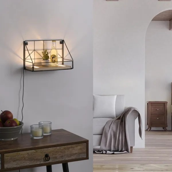 Leuchten Direkt 15276-18 - Polc LED világítással BOARD 2xLED/1,75W/230V 30 cm