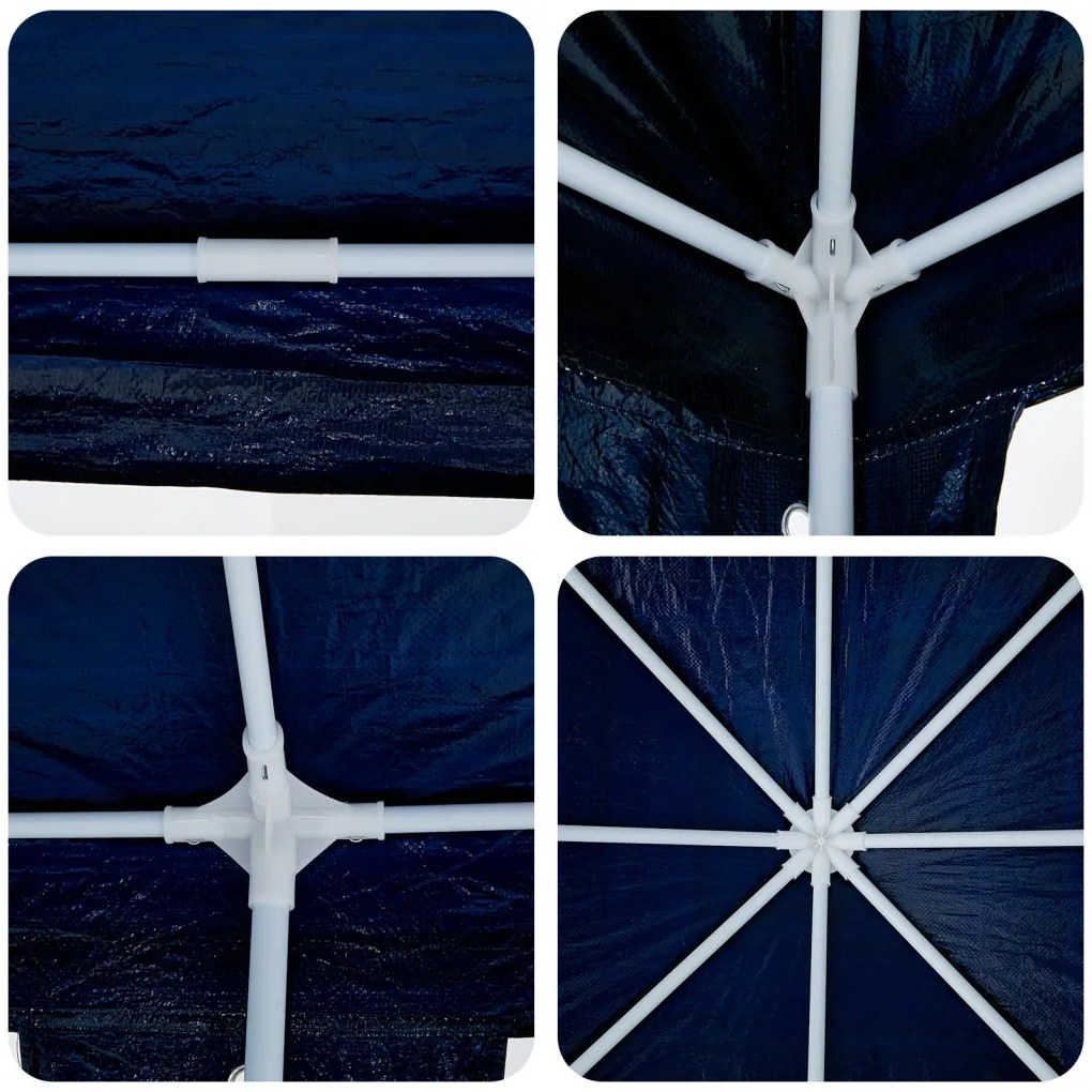Parti Sátor Kék 8x4 m PE