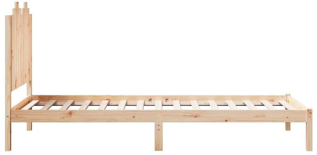 tömör fa extra hosszú ágykeret matrac nélkül 100 x 220 cm