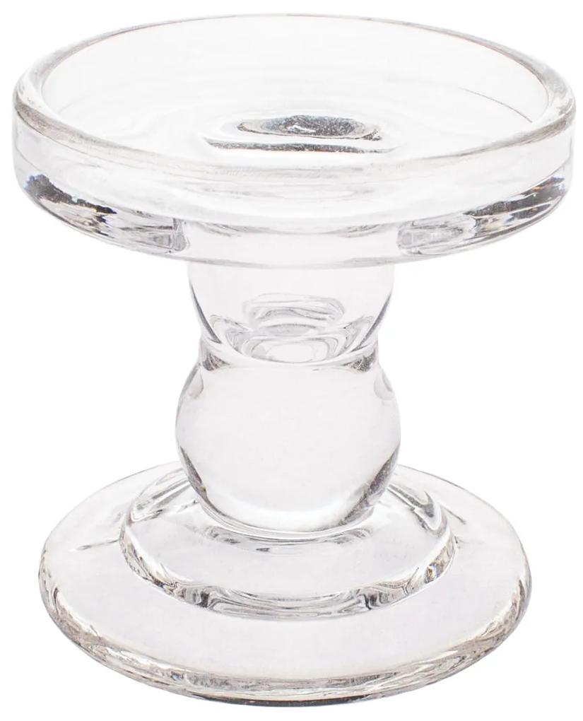 Lommel üveg gyertyatartó, 11,5 cm