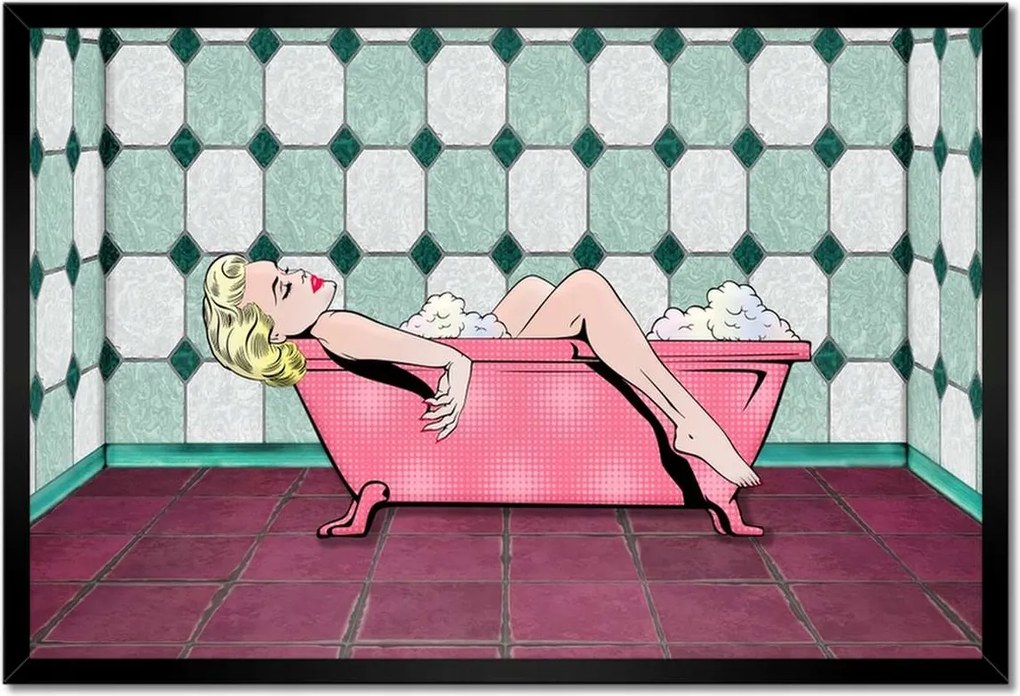 Poszterek keretben 60x40 Marylin Monroe a kádban