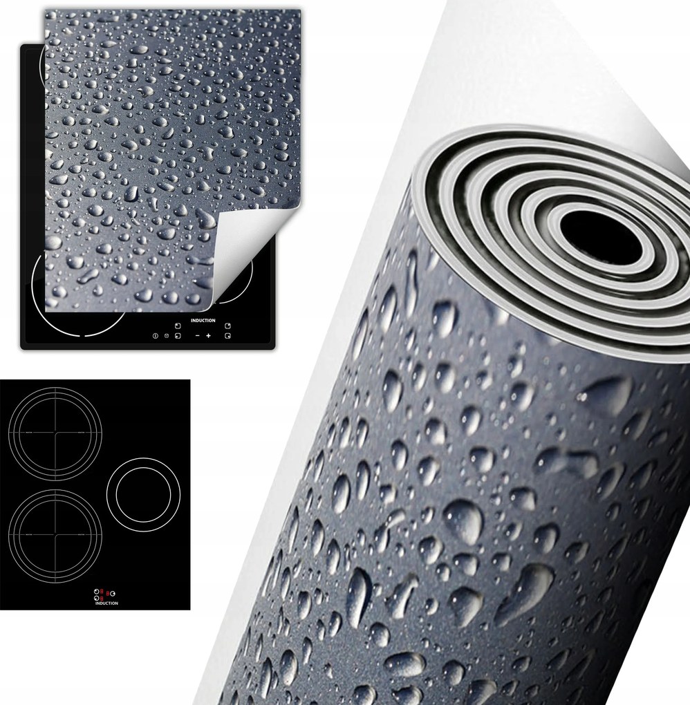 Tűzhelyvédő Szőnyeg Asztali Dekoráció 45x52 szürke cseppek