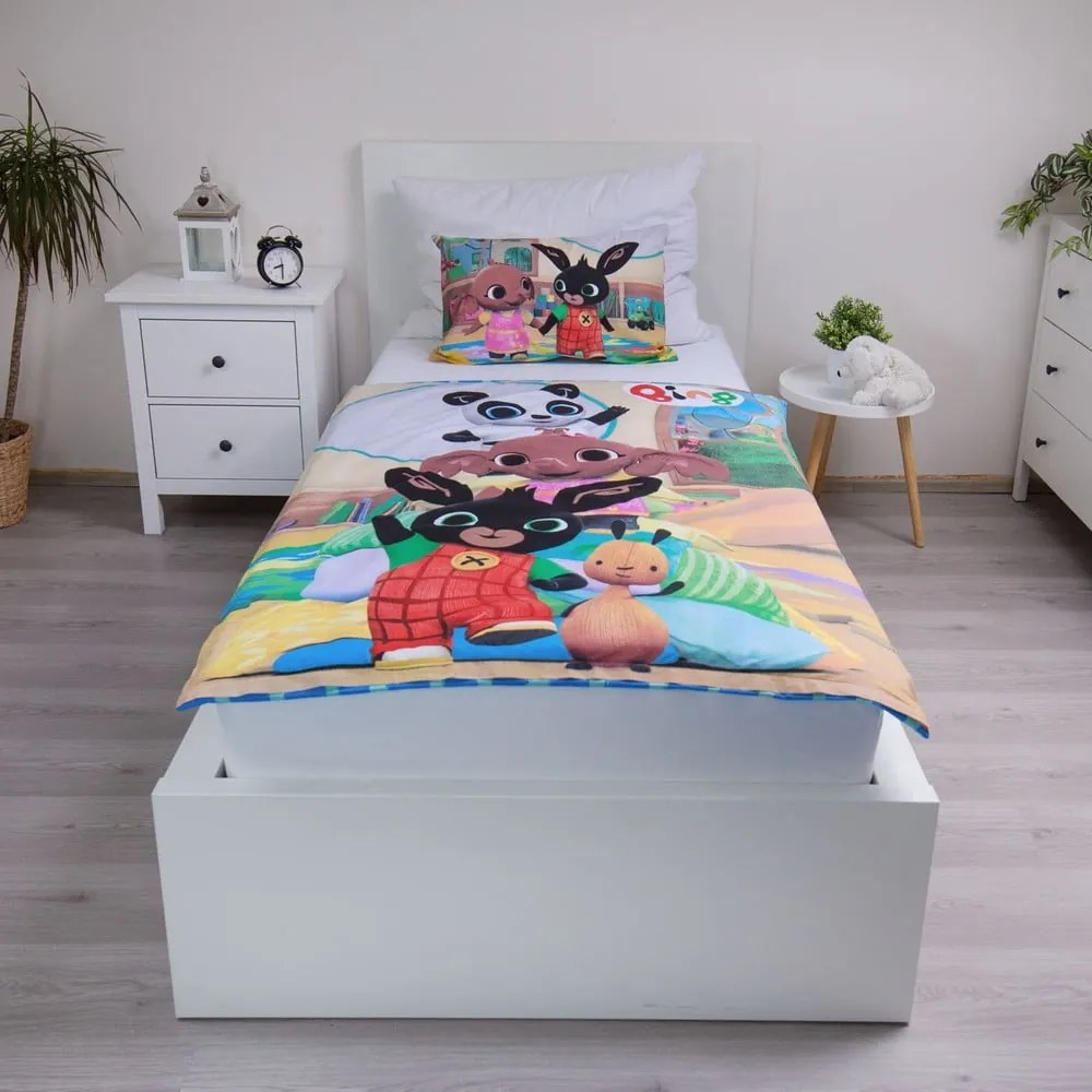 Pamut gyerek ágyneműhuzat babaágyhoz 100x135 cm Bing Bunny "Tower" – Jerry Fabrics