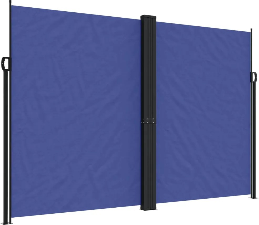vidaXL kék behúzható oldalsó napellenző 220 x 1200 cm