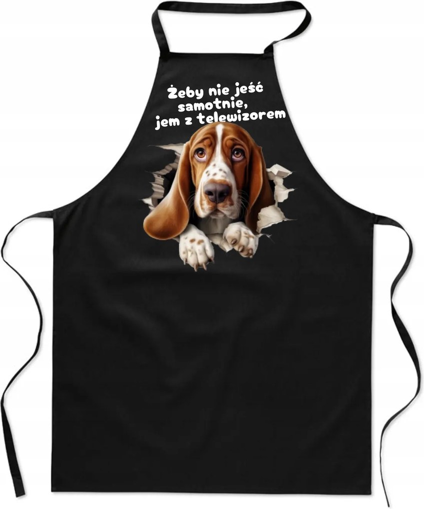 Konyhai Kötény fekete Grillezővel ajándék FA_722_cz