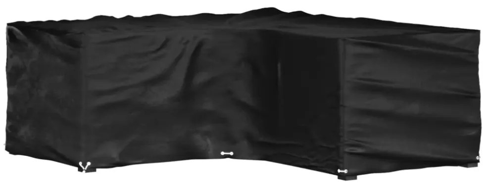L-alakú kerti bútorhuzat 16 fűzőlyukkal 215 x 215 x 70 cm