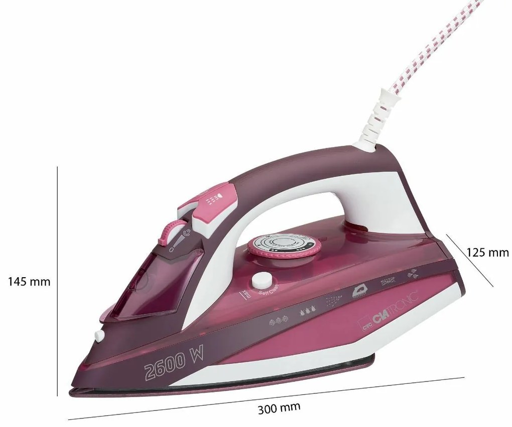 Clatronic DB 3705 gőzölős vasaló, kerámia felülettel