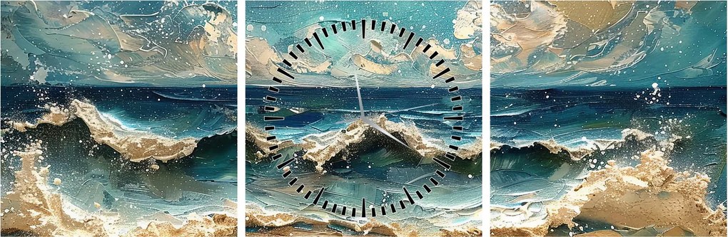 Kép - A tenger festése (órával) (90x30 cm)