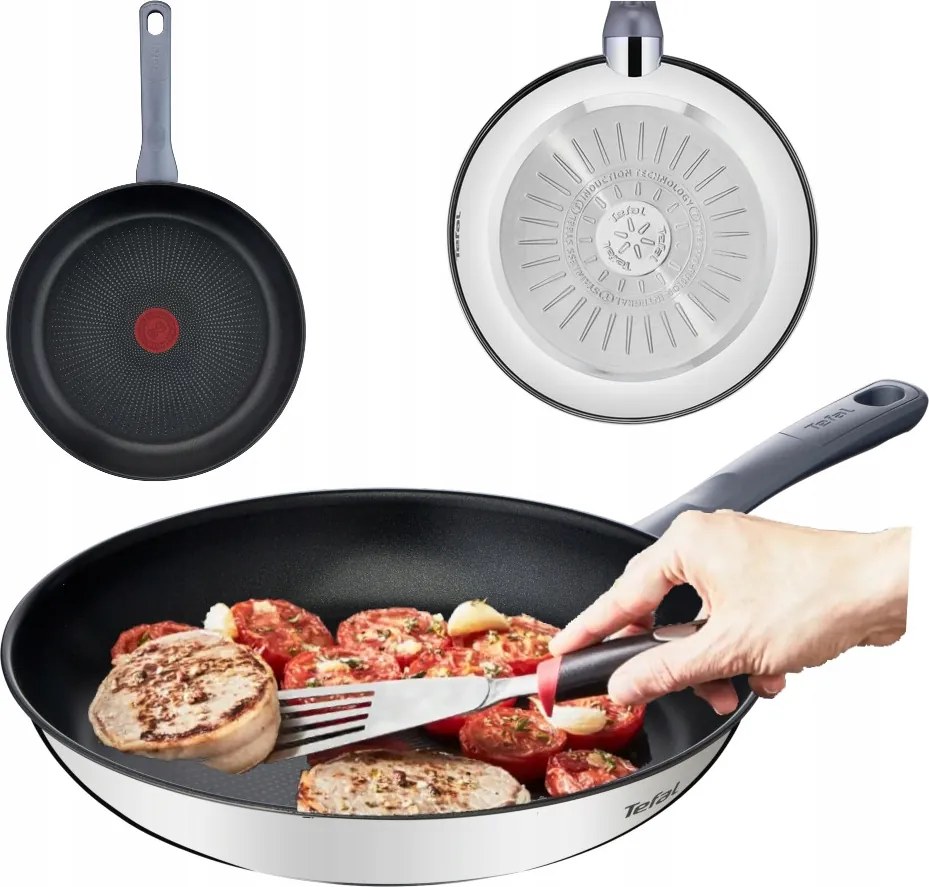 Serpenyő Tefal Tapadásmentes Indukció Dupla Titán Bevonat 30CM
