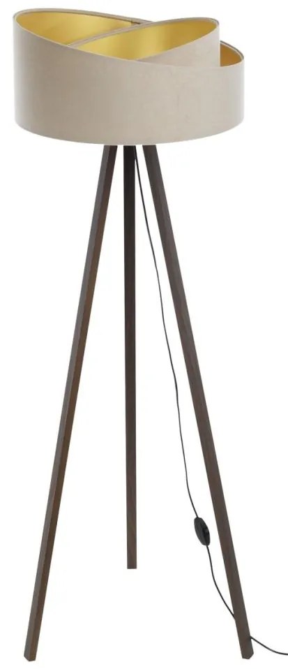 Állólámpa GALAXY 1xE27/60W/230V bézs/barna