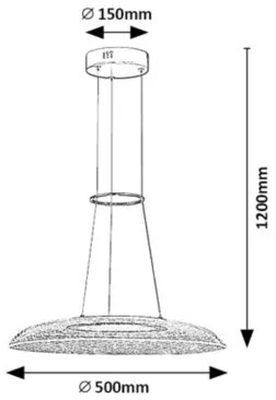 Rabalux 72411 - ZOFRAEL LED csillár kábellel LED/24W/230V 3000K