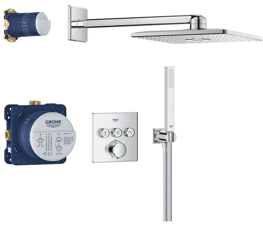 GROHE 34875000 - PRECISION SMARTCONTROL zuhanyrendszer, 310 mm, fényes króm
