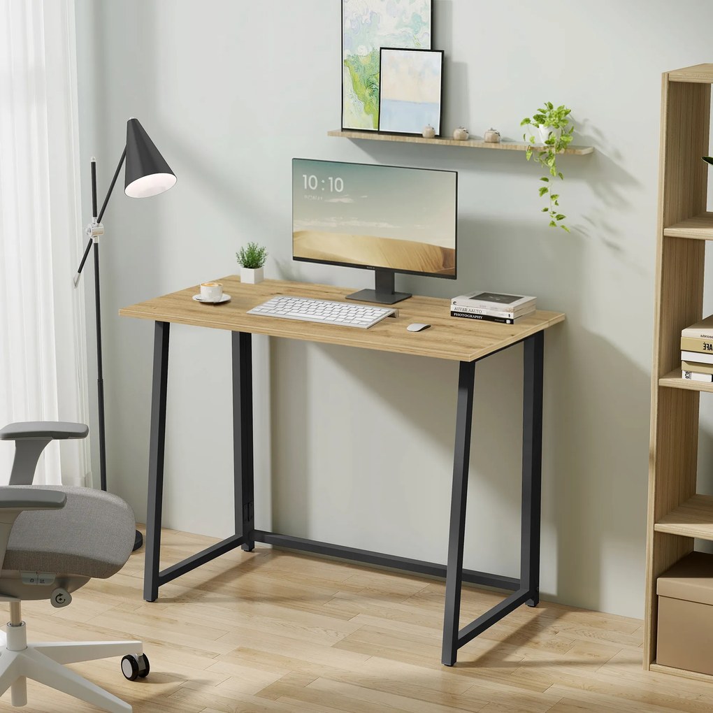 Összecsukható íróasztal ZARIMO 80x40 cm, artisan tölgy