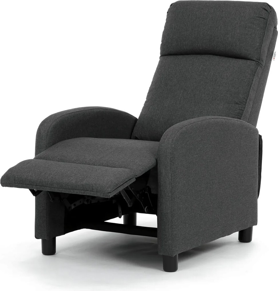 Polohovací křeslo, šedá, látka, TV-W3397 GREY2