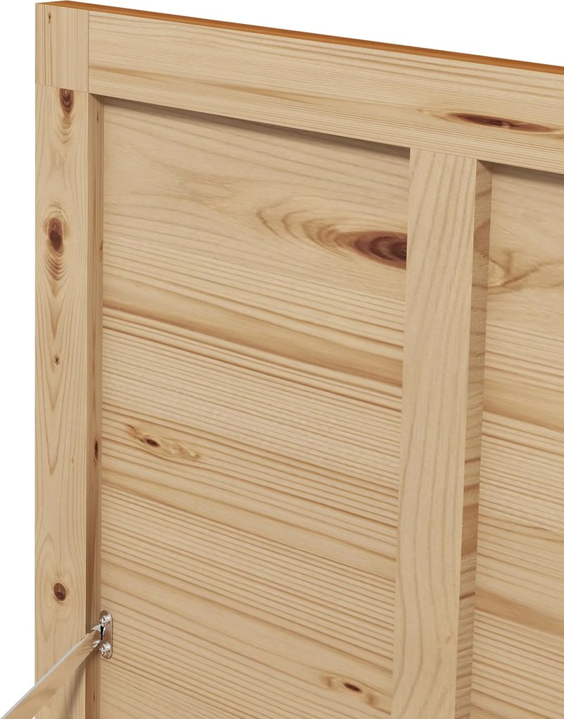 Outsunny Kerti Tároló Rúgós Szekrény 176L Fából Fogantyúval, dim: 130L x 50W x 45H cm | Aosom