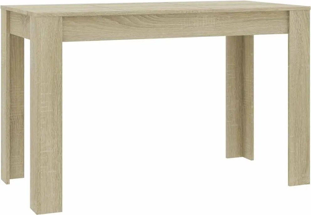 vidaXL sonoma tölgy színű szerelt fa étkezőasztal 120 x 60 x 76 cm