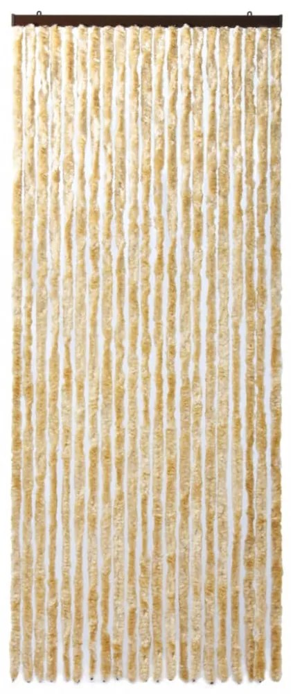 bézs zsenília rovarfüggöny 90 x 220 cm