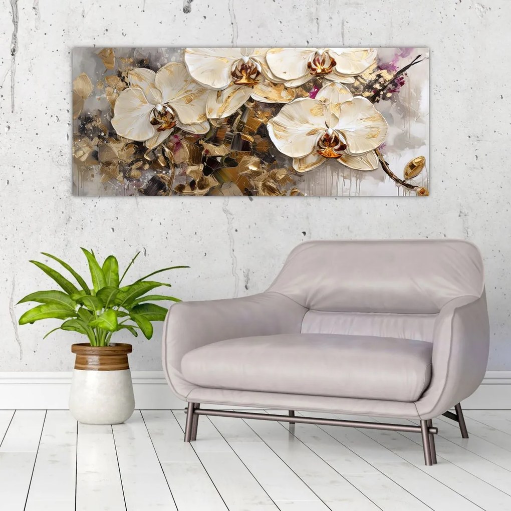 Kép - Orchideák (120x50 cm)