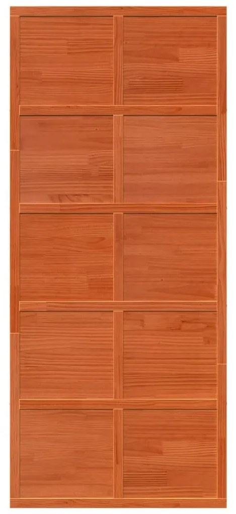 Viaszbarna tömör fenyőfa istálló stílusú ajtó 90x208 cm