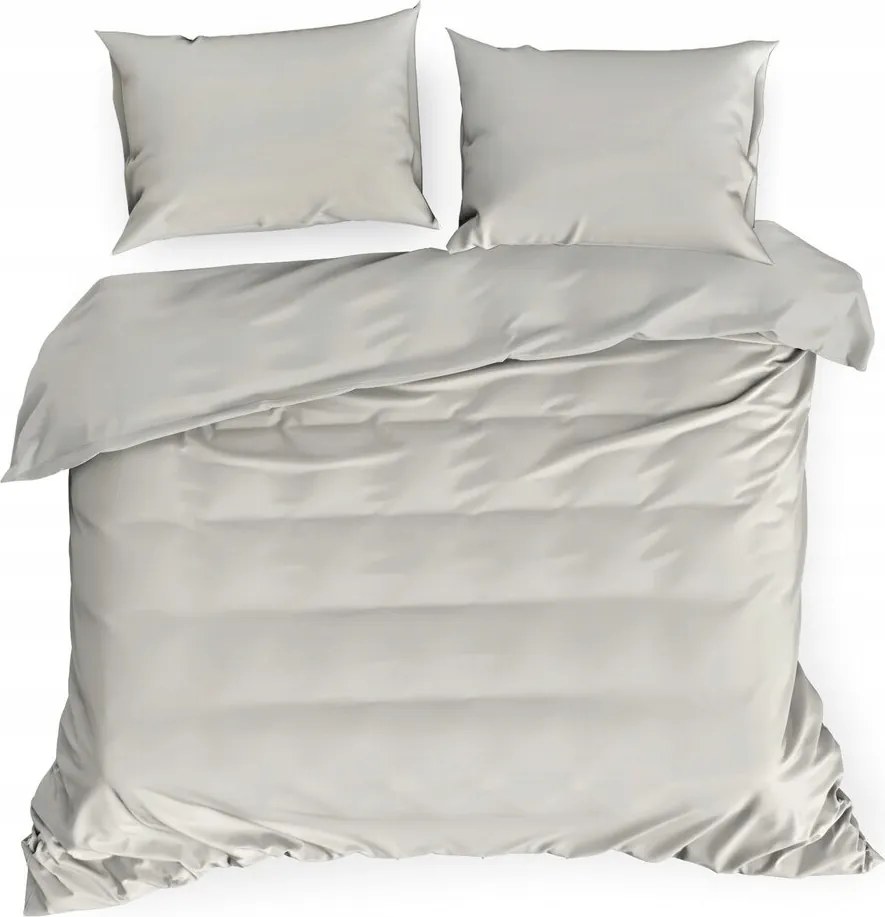 Ágynemű garnitúra 160X200 pamut-szatén sima bézs