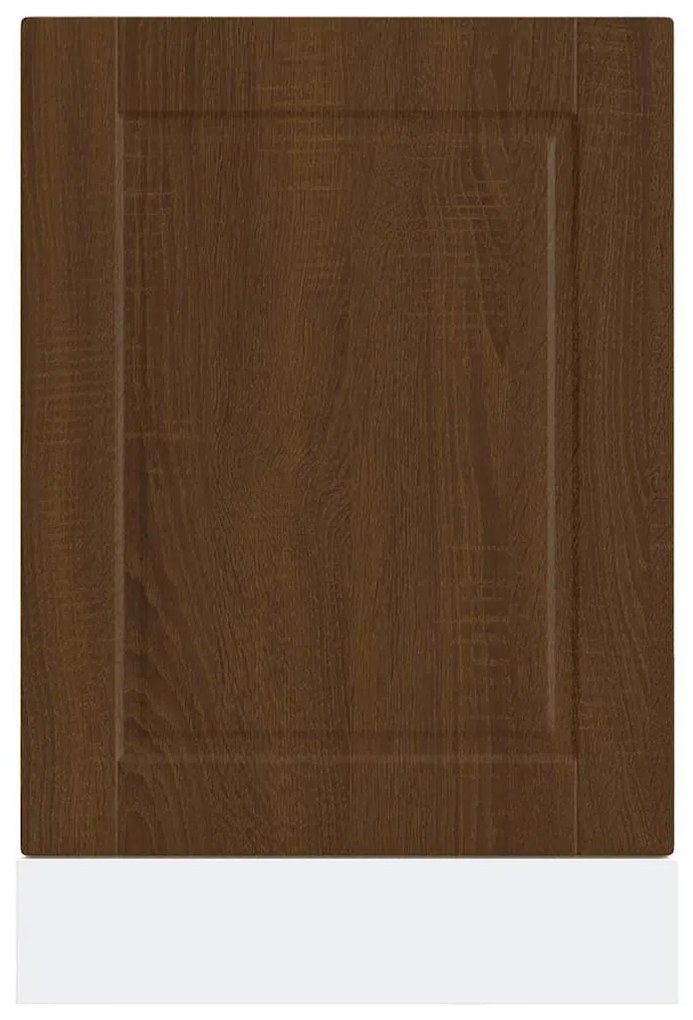 vidaXL mosogatógép panel Porto" Barna tölgy 45x1,5x67cm Méretezett fa"