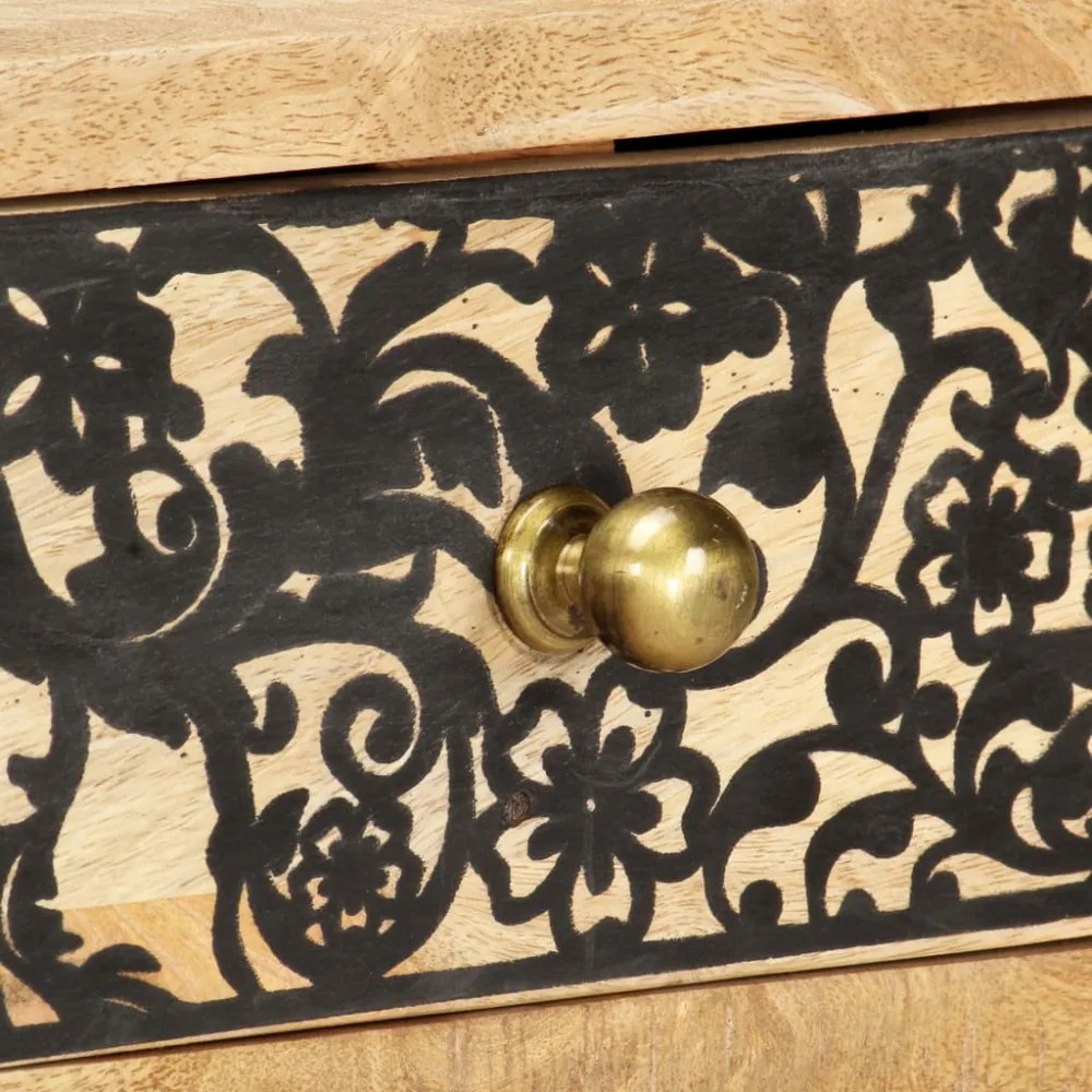 tömör mangófa TV-szekrény 100 x 30 x 45 cm