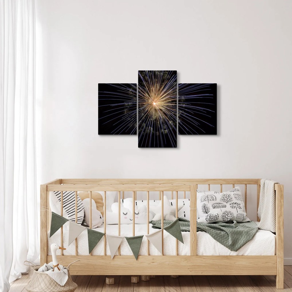 Tűzijáték képe (90x60 cm)
