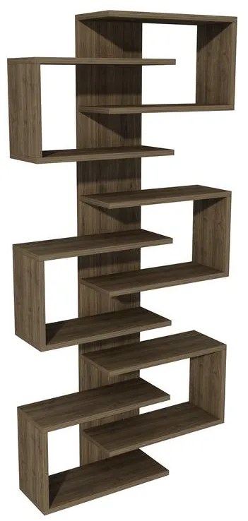 könyvespolc Lotus - Walnut