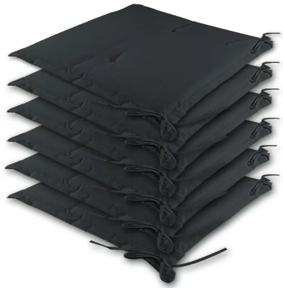 Detex® 6 db Boston párna 43x39x5cm - antracit