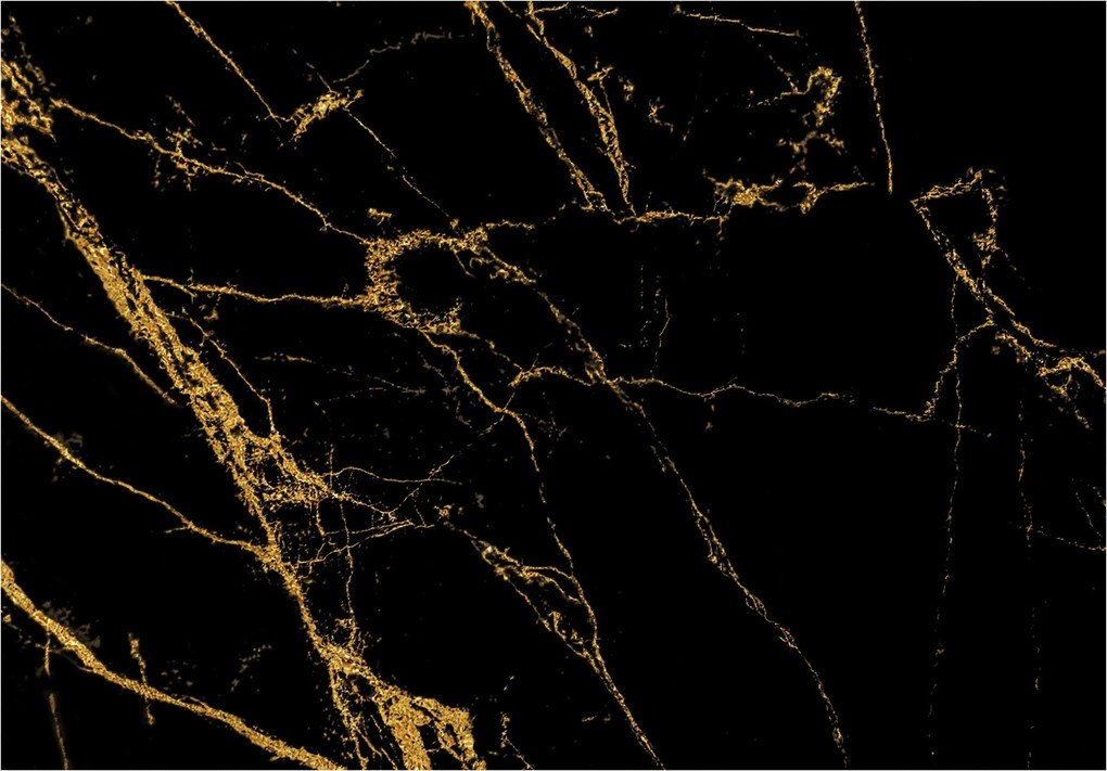 Tapéta Fekete-arany absztrakt vonalak 460x300 Art Deco minta Elegancia +ragasztó