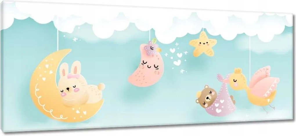 Vászonkép 100x40 Aranyos alvó állatok