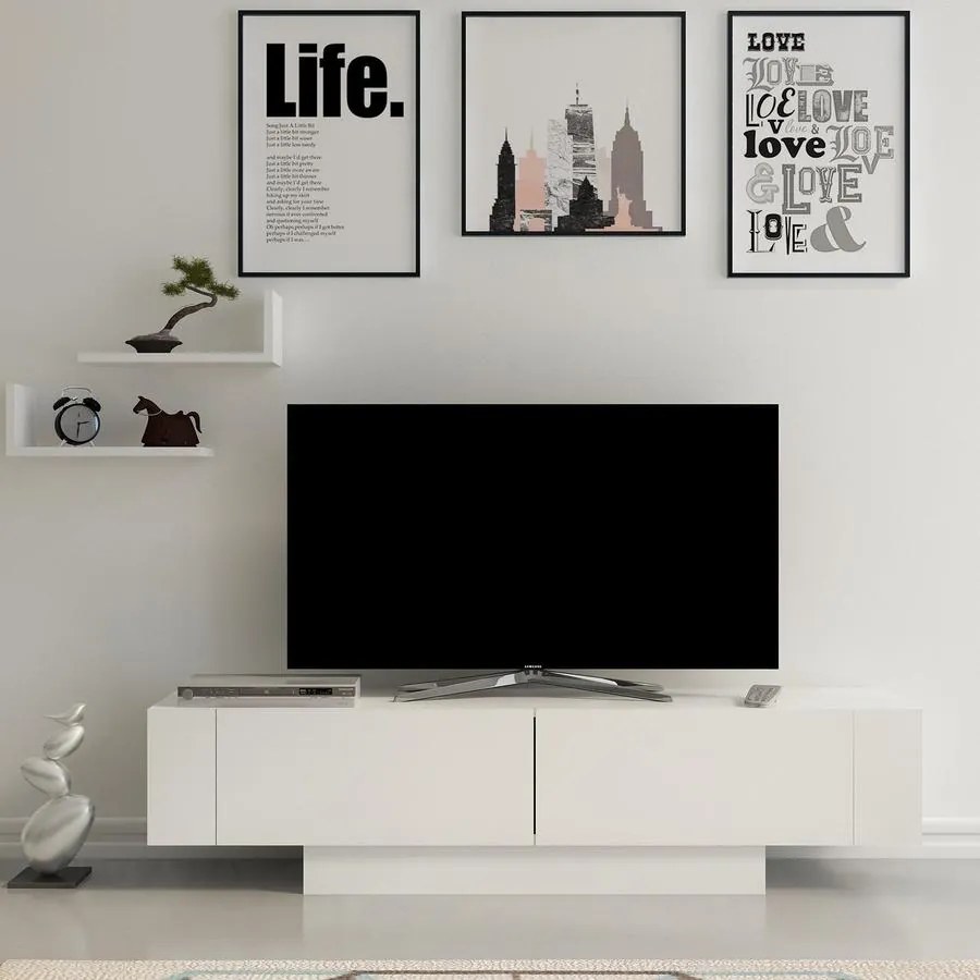 TV szekrény Matera - White, White