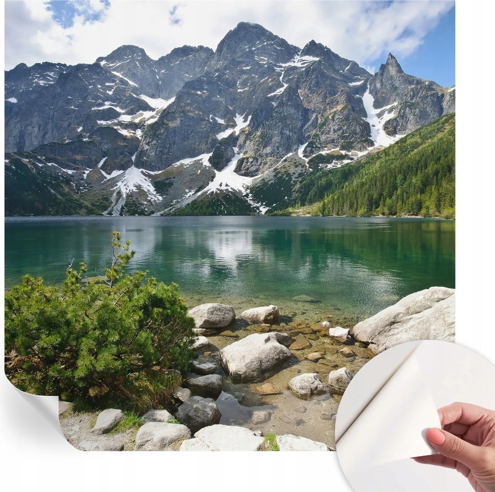 Dekoratív Öntapadós Tapéta Divatos Minták Hegyi tó 250x250 cm