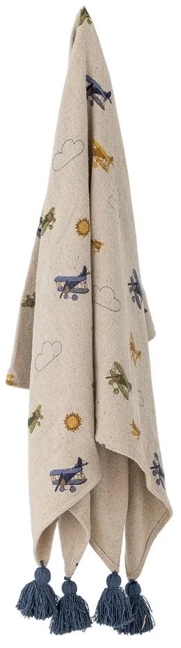 Krémszínű gyerek takaró 130x160 cm Plane – Bloomingville Mini