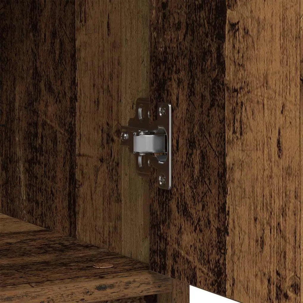 antik fa szerelt fa tálalószekrény fiókos 80x34x76 cm