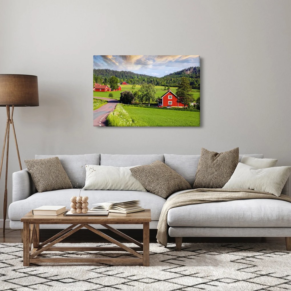 Vidéki kép (90x60 cm)