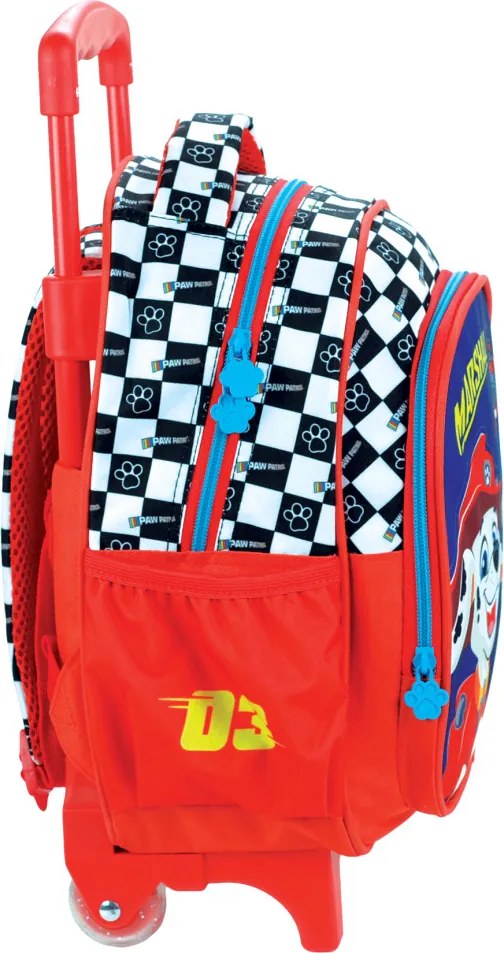 Mancs Őrjárat Marshall Racing gurulós ovis hátizsák, táska 30 cm