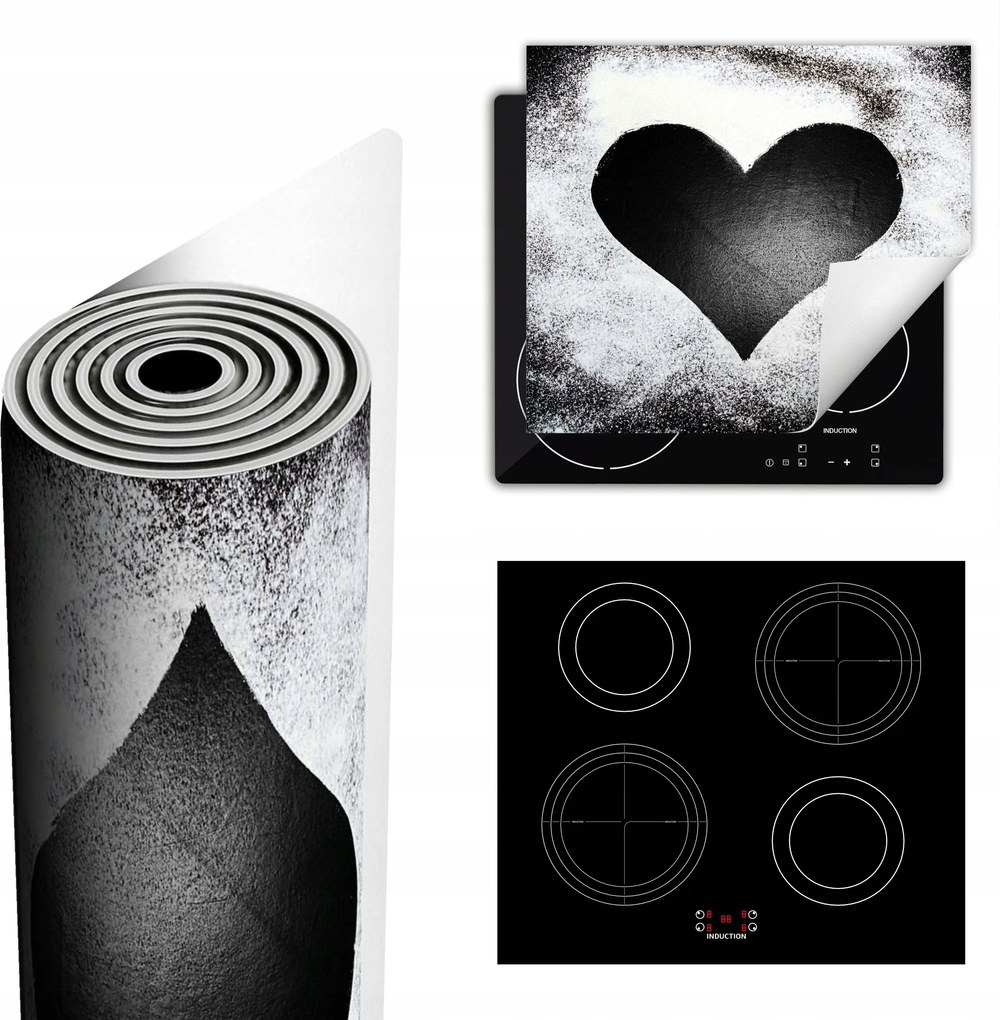 Tűzhelyvédő Szőnyeg Több Helyet Biztosít 60x52 szív