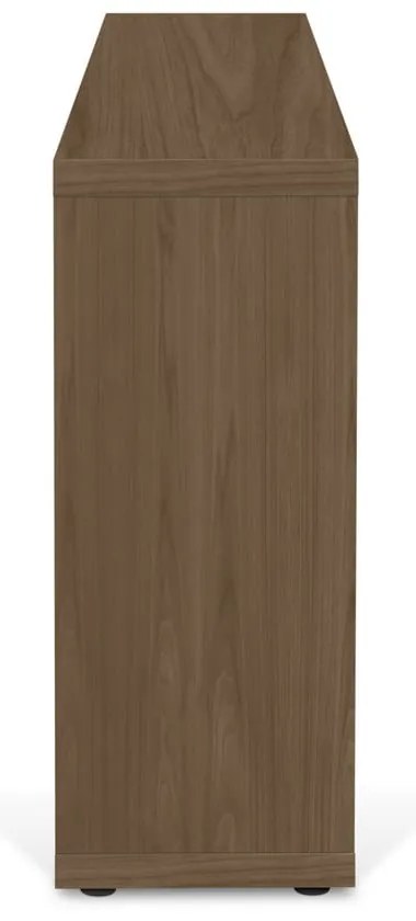 Barna könyvespolc diófa dekorral 150x83 cm Berlin – TemaHome