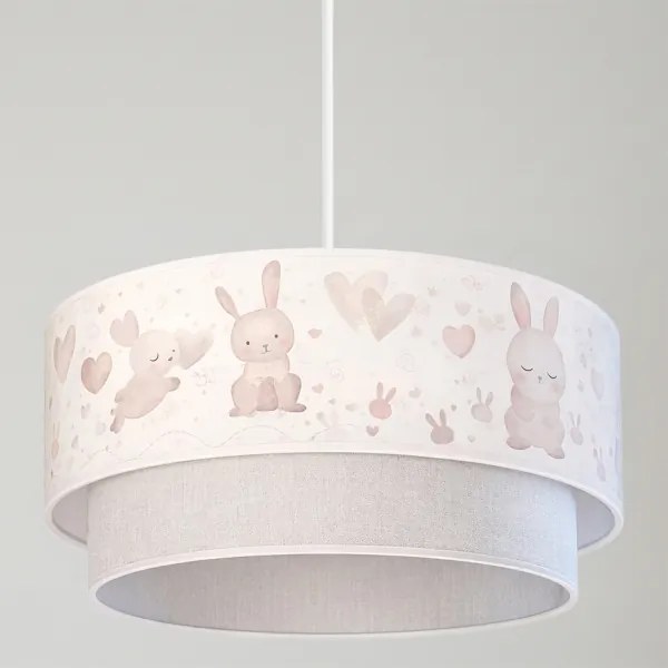 Brilagi - LED gyerek csillár kábelre függesztett BOBO 1xE27/60W/230V átm. 40 cm krémszín/szürke/királykék
