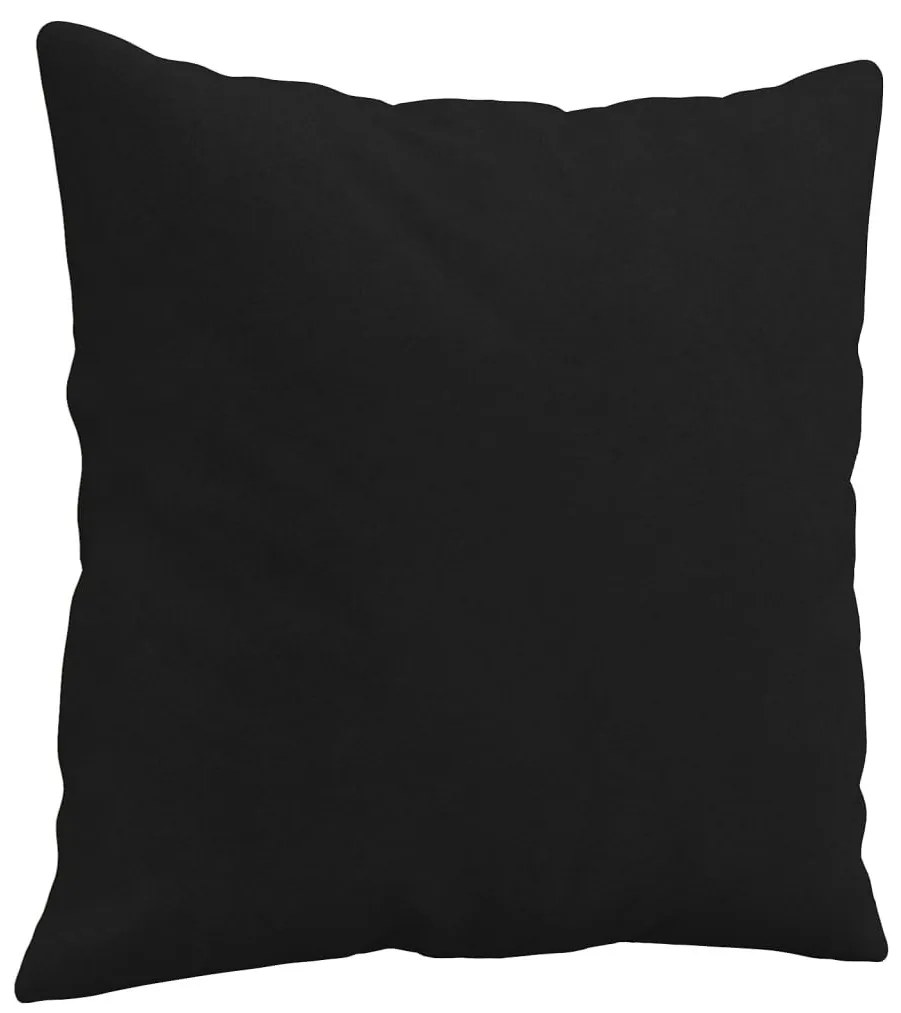 2 db fekete mikroszálas díszpárna 40 x 40 cm