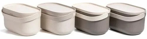 Plastia biohulladékgyűjtő keret és zacskó nélkül,bézs, 4 l