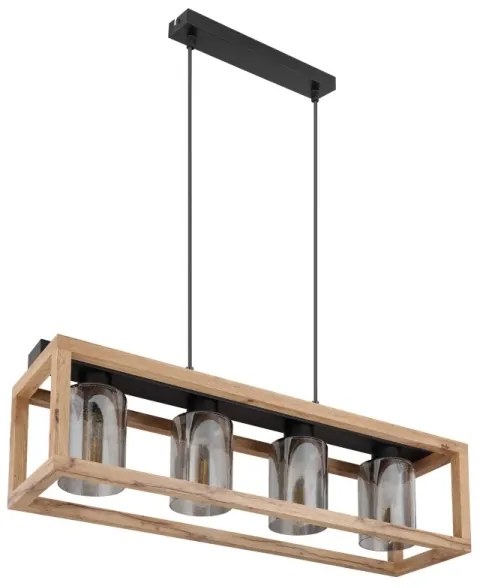 Globo 15497-4H - Csillár zsinóron PETTEY 4xE27/40W/230V