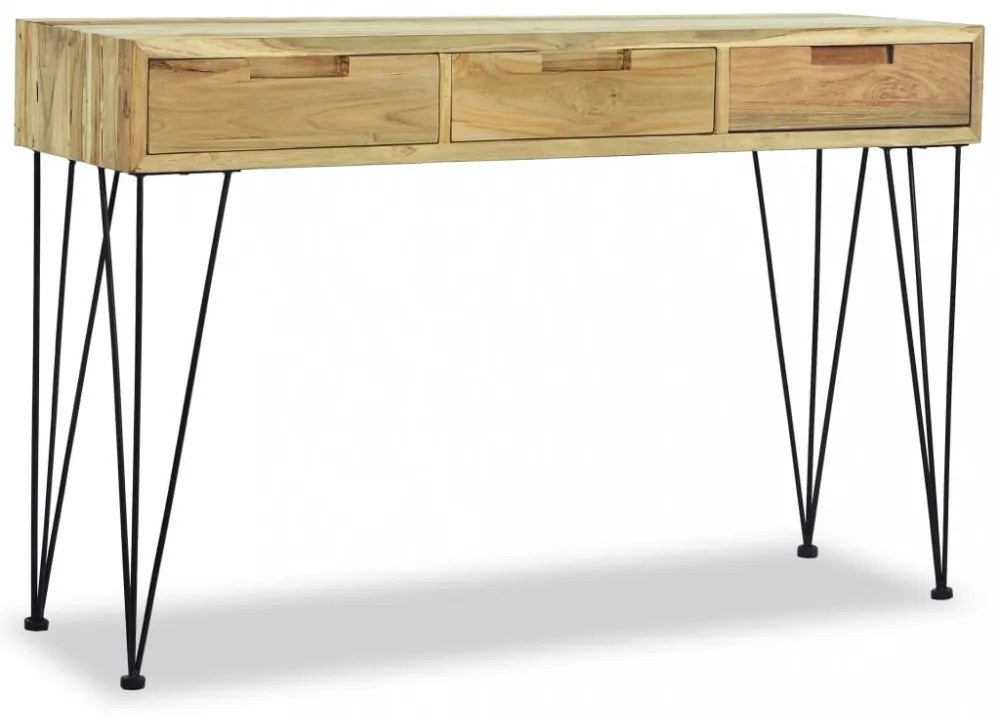 tömör tíkfa tálalóasztal 120 x 35 x 76 cm