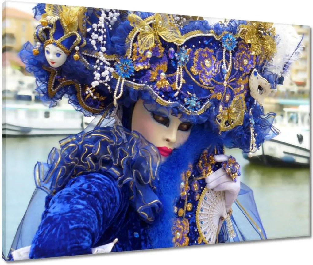 Vászonkép 80x60 Maszk farsangra