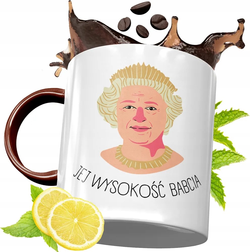 Bordó Bögre Nagymamáknak Születésnapi Ajándék fényképes nyomtatással