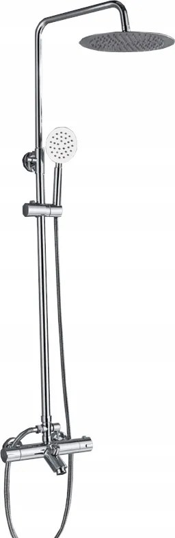 Zuhany Szett Esőztető Termosztát Króm