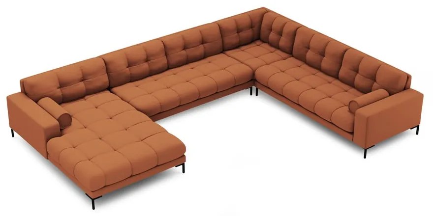 Téglavörös sarokkanapé (jobb oldali) Bali – Cosmopolitan Design